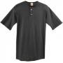 Augusta 581 Youth Two Button Baseball Jersey Black