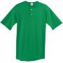 Augusta 581 Youth Two Button Baseball Jersey Kelly Green
