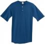 Augusta 581 Youth Two Button Baseball Jersey Navy