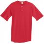Augusta 581 Youth Two Button Baseball Jersey Red