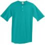 Augusta 581 Youth Two Button Baseball Jersey Teal