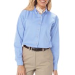 Blue Generation BG6214 Women's Long Sleeve Oxford Dress Shirt