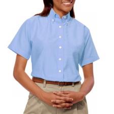 Blue Generation BG6214S Women's Short Sleeve Oxford Dress Shirt