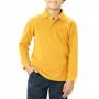 Blue Generation BG5207 Youth Pocketless Long Sleeve Pique Polo Shirt 2