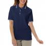 Blue Generation BG6205 Women's Tipped Collar & Cuff Pique Polo Shirt 6