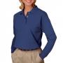 Blue Generation BG6207 Women's Pocketless Long Sleeve Pique Polo Shirt 10