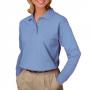 Blue Generation BG6207 Women's Pocketless Long Sleeve Pique Polo Shirt 2
