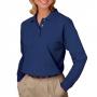 Blue Generation BG6207 Women's Pocketless Long Sleeve Pique Polo Shirt