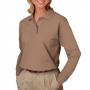 Blue Generation BG6207 Women's Pocketless Long Sleeve Pique Polo Shirt 9