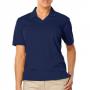 Blue Generation BG6209 Ladies Short Sleeve V-Neck Pique Polo Shirt 2