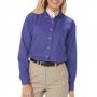 Blue Generation BG6213 Ladies Long Sleeve Twill Button Front Shirt 16