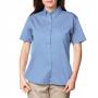 Blue Generation BG6213S Ladies Short Sleeve Twill Button Front Shirt 7