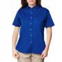 Blue Generation BG6213S Ladies Short Sleeve Twill Button Front Shirt 9