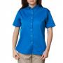 Blue Generation BG6213S Ladies Short Sleeve Twill Button Front Shirt 11