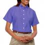 Blue Generation BG6214S Women's Short Sleeve Oxford Dress Shirt 3