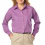 Blue Generation BG6216 Womens Easy Care Long Sleeve Poplin Button Front Shirt 18