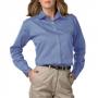 Blue Generation BG6217 Ladies Long Sleeve Teflon Treated Twill Shirt 8