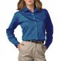 Blue Generation BG6217 Ladies Long Sleeve Teflon Treated Twill Shirt 12
