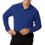 Blue Generation BG7207 Men's Pocketless Long Sleeve Pique Polo Shirt 1
