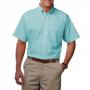 Blue Generation BG7216S Mens Easy Care Short Sleeve Poplin Button Front Shirt 19