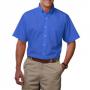Blue Generation BG7216S Mens Easy Care Short Sleeve Poplin Button Front Shirt 13