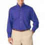 Blue Generation BG7216 Mens Easy Care Long Sleeve Poplin Button Front Shirt 3