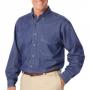 Blue Generation BG8206 Men's Long Sleeve Premium Denim Shirt 1
