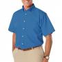 Blue Generation BG8213S Men's Short Sleeve Twill Button Front Shirt 11