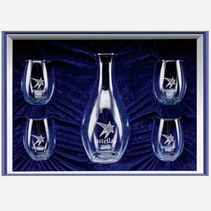 Glass America GG4453 Deep Etched Selection Carafe Set