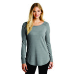 District  DT132L Womens Perfect Tri  Long Sleeve Tunic Tee