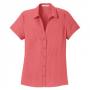 Port Authority L662 Ladies Textured Camp Shirt 3