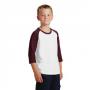 Port & Company PC55YRS Youth 50/50 Cotton/Poly 3/4-Sleeve Raglan T-Shirt 3