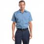 Red Kap CS20 Industrial Short Sleeve Stripe Work Shirt 3